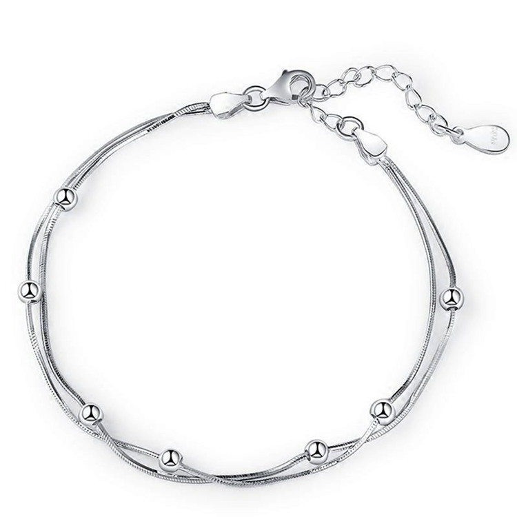 Double layer round bead bracelet INS Forest style fashionable temperament creative mini versatile bracelet gift cross-border e-commerce source-1