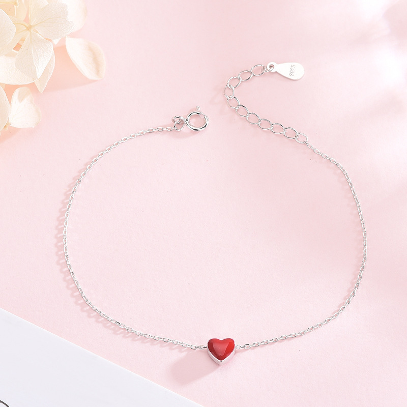 Creative heart-shaped bracelet INS Japanese and Korean versions, student temperament, personality, trendy outfit, fresh and sweet bracelet e-commerce source-2