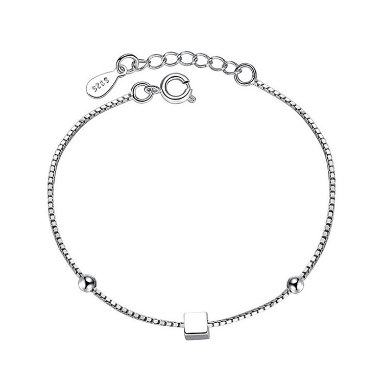 Korean version personalized creative mini girl square bracelet box chain square temperament bracelet gift source-1