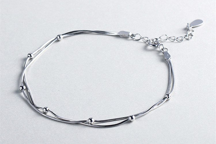 Double layer round bead bracelet INS Forest style fashionable temperament creative mini versatile bracelet gift cross-border e-commerce source-1