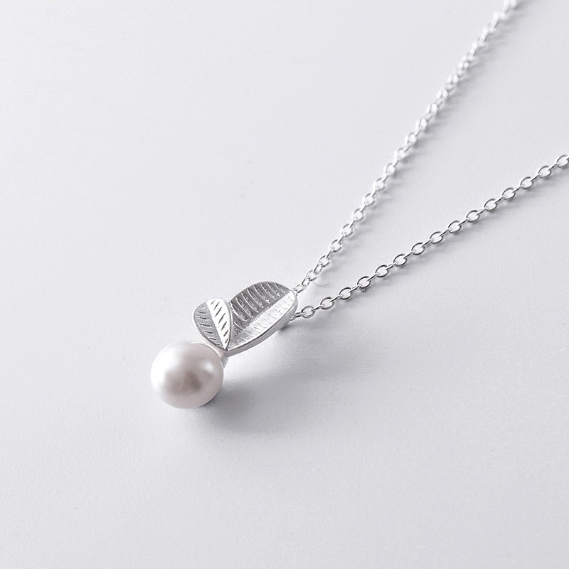 Leaf Texture Necklace Instagram Minimalist Student Fresh Personality Sweet Forest Style Literary Leaf Pendant Clavicle Chain-1 Leaf Texture Necklace Instagram Minimalist Student Fresh Personality Sweet Forest Style Literary Leaf Pendant Clavicle Chain-1