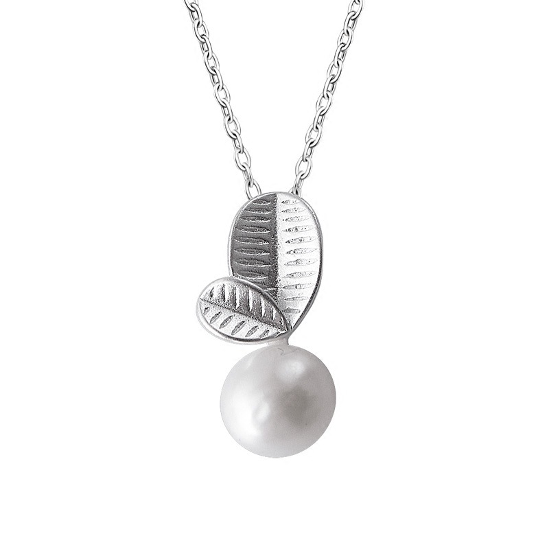 Leaf Texture Necklace Instagram Minimalist Student Fresh Personality Sweet Forest Style Literary Leaf Pendant Clavicle Chain-2 Leaf Texture Necklace Instagram Minimalist Student Fresh Personality Sweet Forest Style Literary Leaf Pendant Clavicle Chain-2