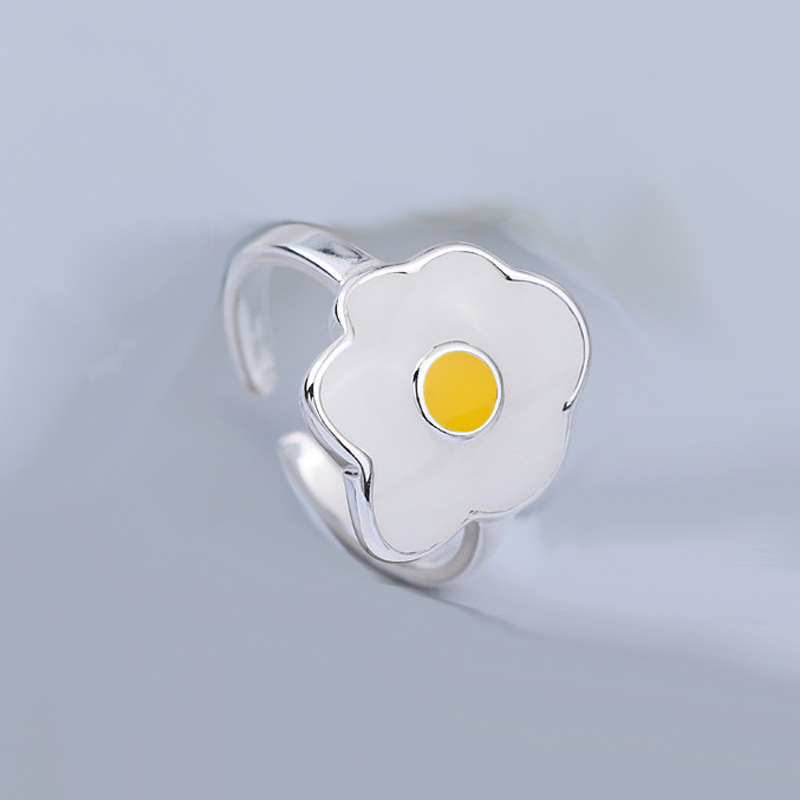 Cute mini egg flower ring, student internet celebrity, creative personality, purse egg opening ring, jewelry source-1