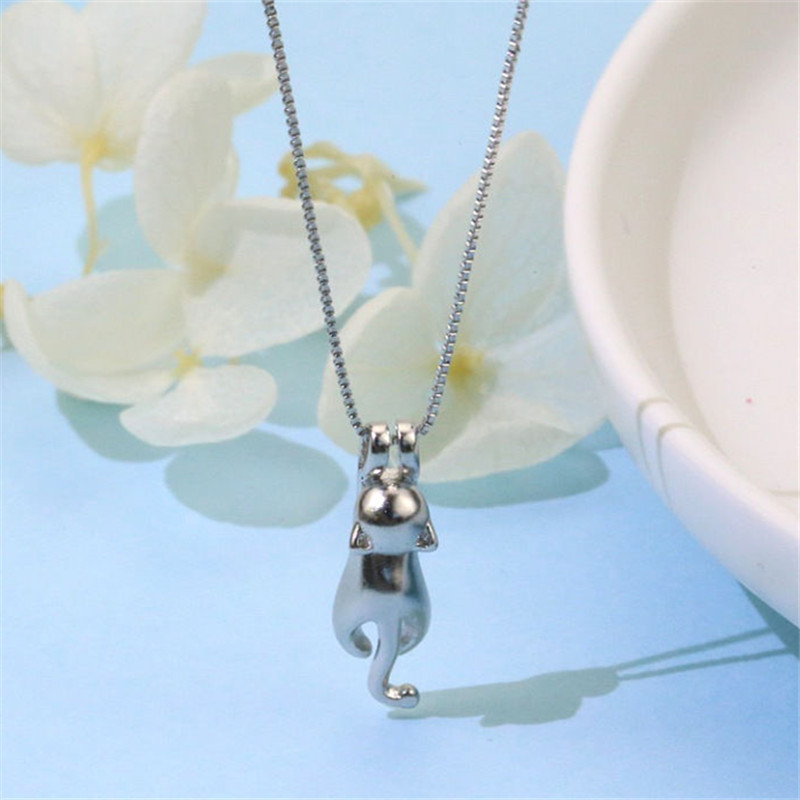 Forest style cat collarbone chain, internet famous Korean version, simple personality, temperament, design sense, climbing cat necklace, foreign trade source-1 Forest style cat collarbone chain, internet famous Korean version, simple personality, temperament, design sense, climbing cat necklace, foreign trade source-1