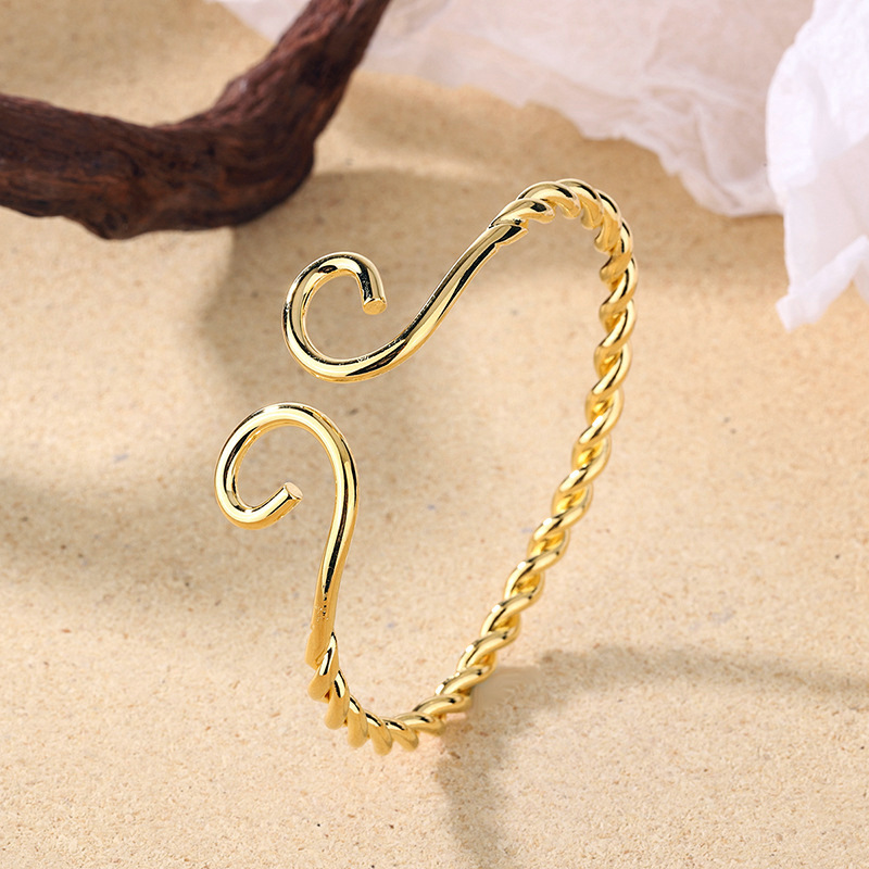Weaving Tight Hoop Curse Bracelet, Ethnic Style, Unisex Bracelet, Adjustable Size, Gold Tight Hoop Curse Bracelet, Source of Goods-2