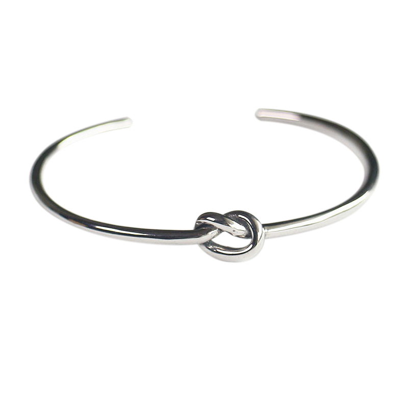 Knot heart bracelet with European and American personality, trendy design, simple temperament, single knot bracelet, foreign trade source wholesale-2