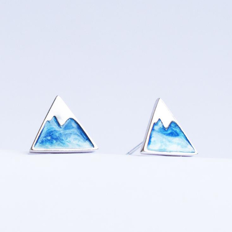 Design triangle earrings INS ethnic style forest series small fresh geometric iceberg triangle e-commerce source-3 Design triangle earrings INS ethnic style forest series small fresh geometric iceberg triangle e-commerce source-3