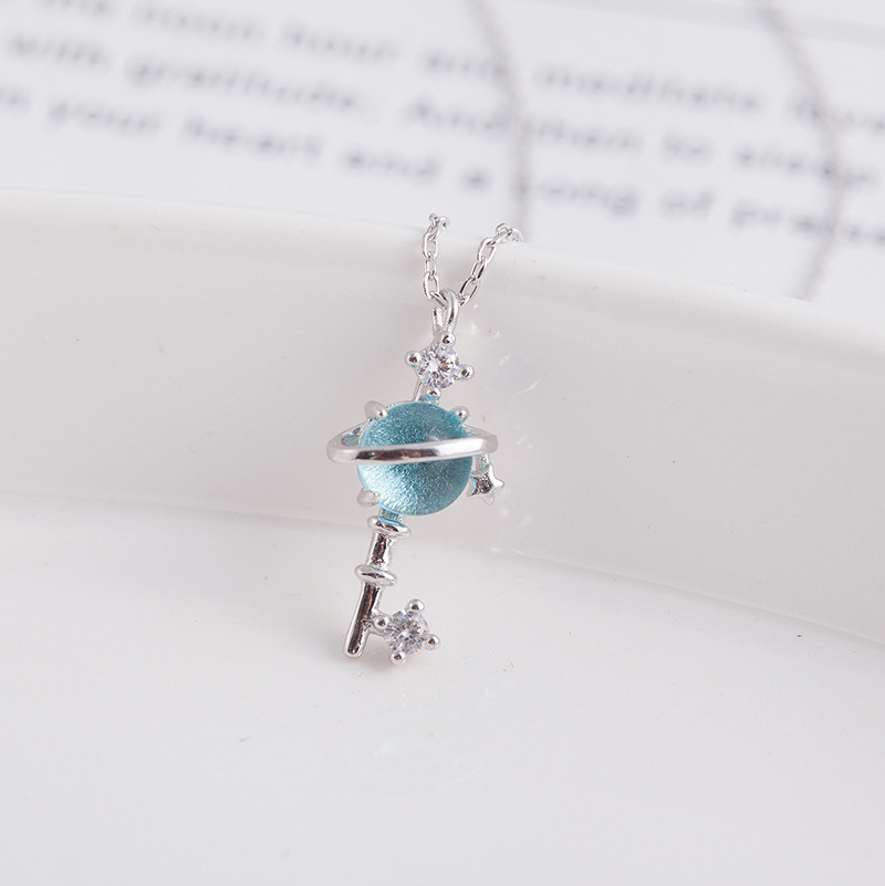 Light luxury texture necklace INS new cool style temperament versatile personality planet key collarbone chain e-commerce source-1 Light luxury texture necklace INS new cool style temperament versatile personality planet key collarbone chain e-commerce source-1