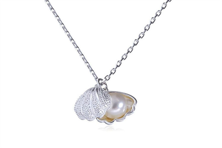 Korean version creative shell pearl collarbone chain sweet forest series internet celebrity personality shell pendant necklace e-commerce source-2