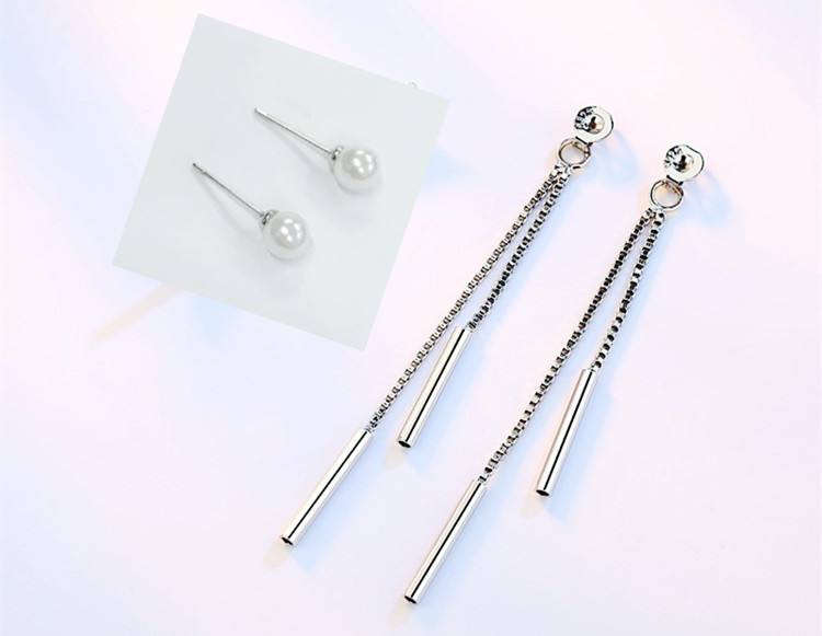 Creative tassel earrings, trendy and stylish, popular on the internet, versatile, two wearing earrings, Dongdaemun, South Korea. Source:-1 Creative tassel earrings, trendy and stylish, popular on the internet, versatile, two wearing earrings, Dongdaemun, South Korea. Source:-1