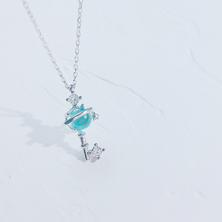 Light luxury texture necklace INS new cool style temperament versatile personality planet key collarbone chain e-commerce source-1 Light luxury texture necklace INS new cool style temperament versatile personality planet key collarbone chain e-commerce source-1
