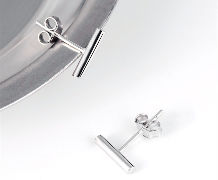 New Mini T-shaped Earrings, Handong Gate, One Word Stick, Straight Stick, Simplicity, Ins Earnail Supply Wholesale-1