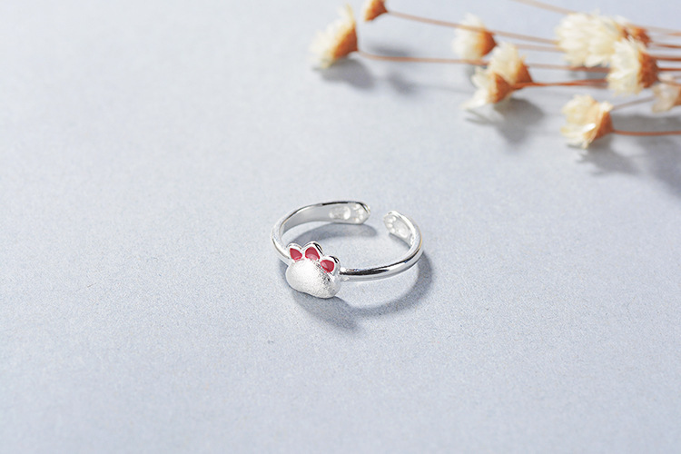 Cute Cat Claw Ring, Internet Celebrity, Student, Korean Version, Personalized Creativity, Forest Animal, Little Cat Ring, Wholesale Supply-1