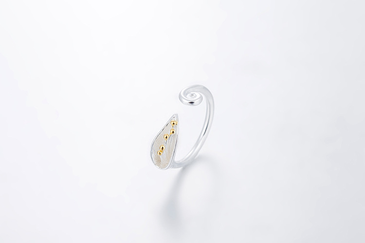 Forest style artistic aloe vera flower ring for women, cool and personalized, versatile silver plated flower ring, e-commerce source-1 Forest style artistic aloe vera flower ring for women, cool and personalized, versatile silver plated flower ring, e-commerce source-1